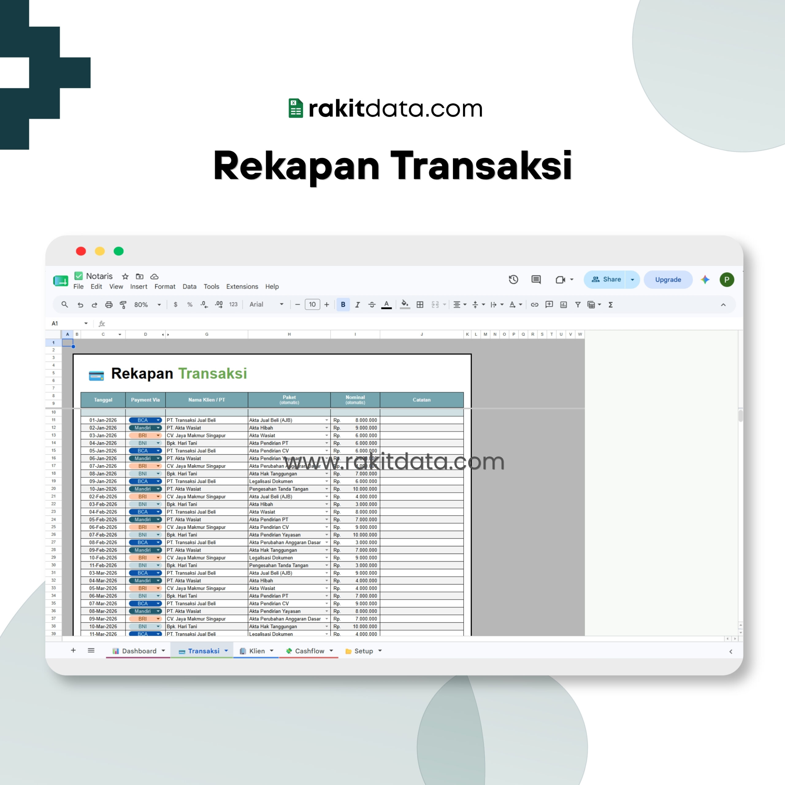 Rekap Transaksi