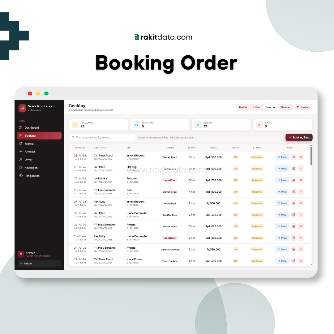 Booking Order