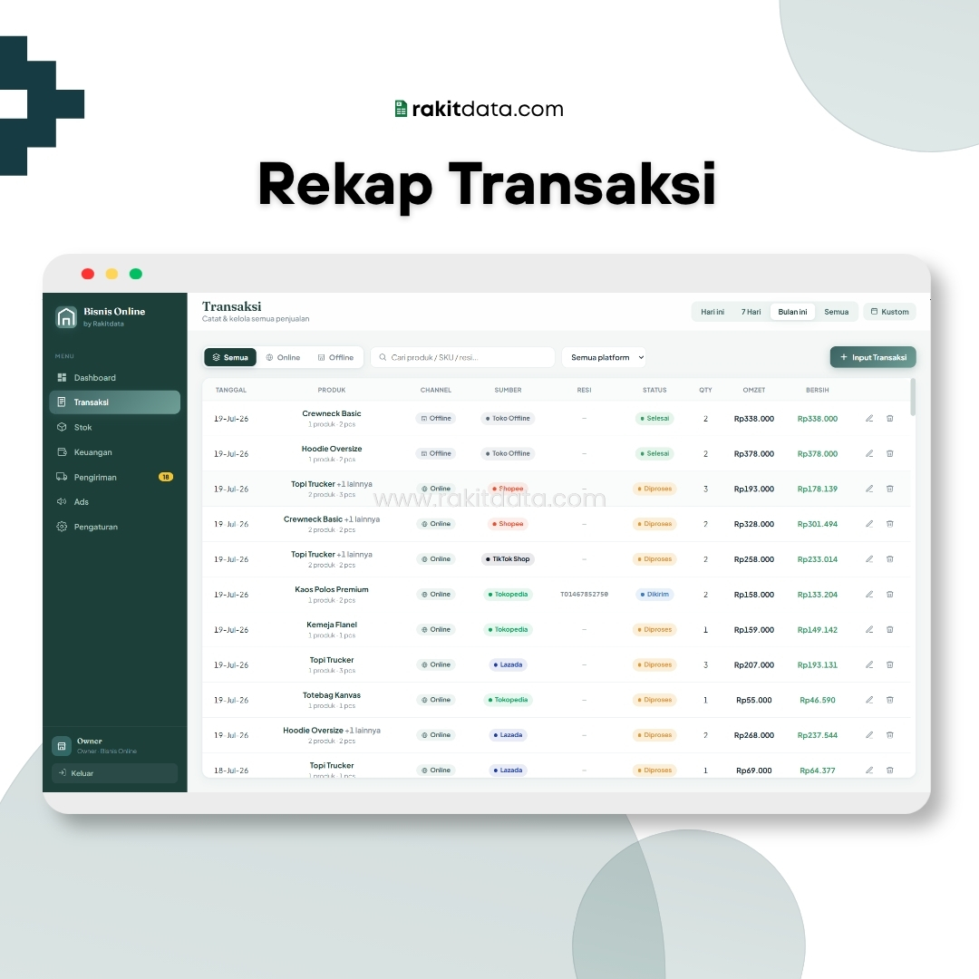 Rekap Transaksi