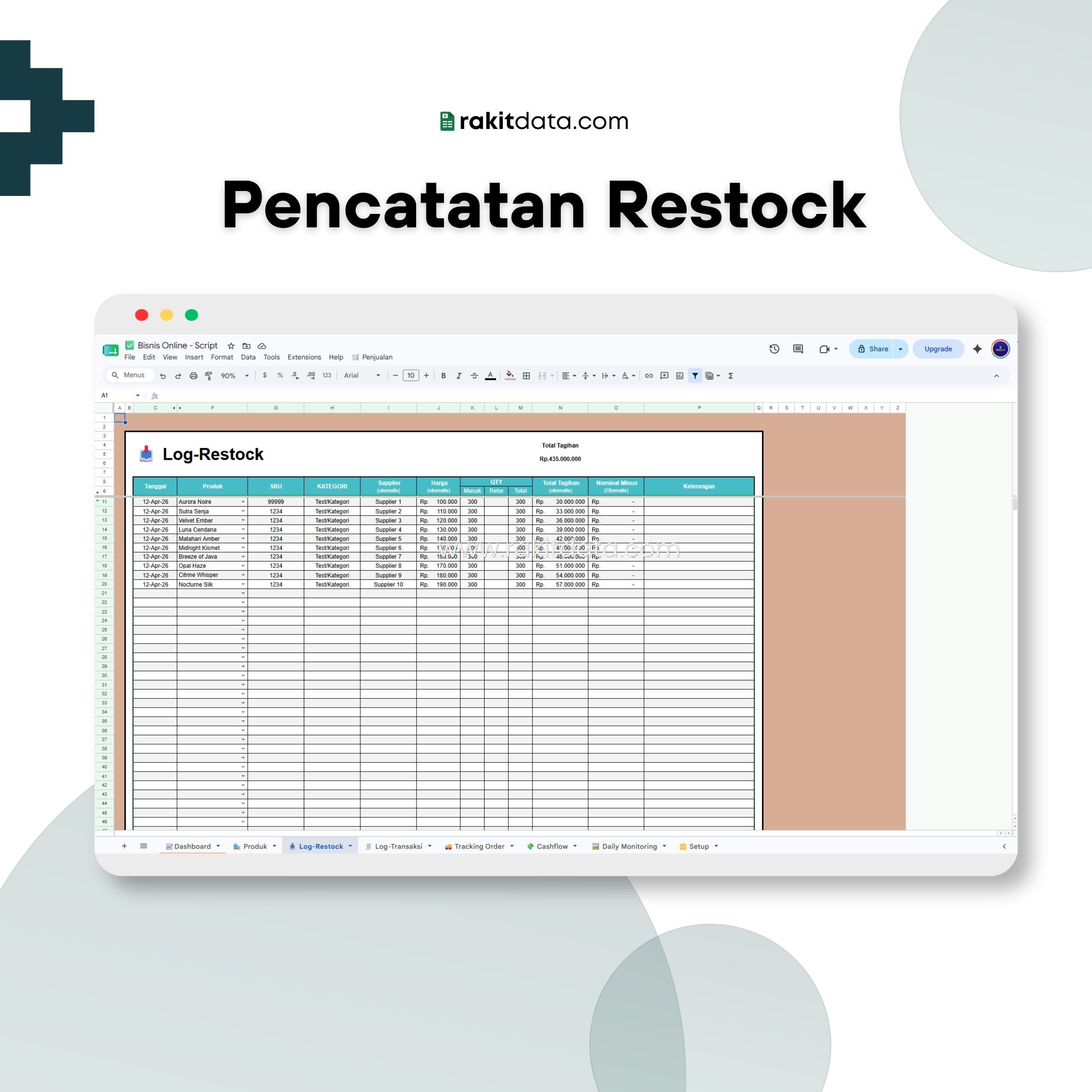 Pencatatan Restock