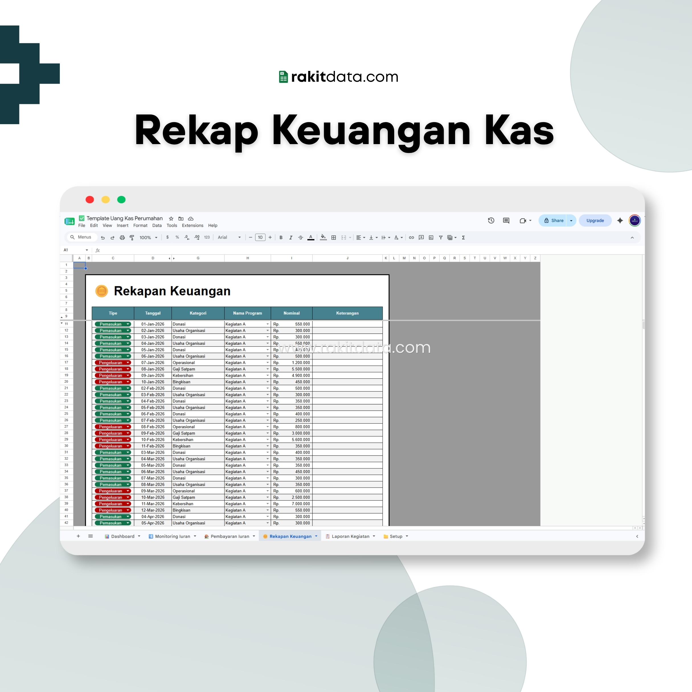 Rekap Uang Kas