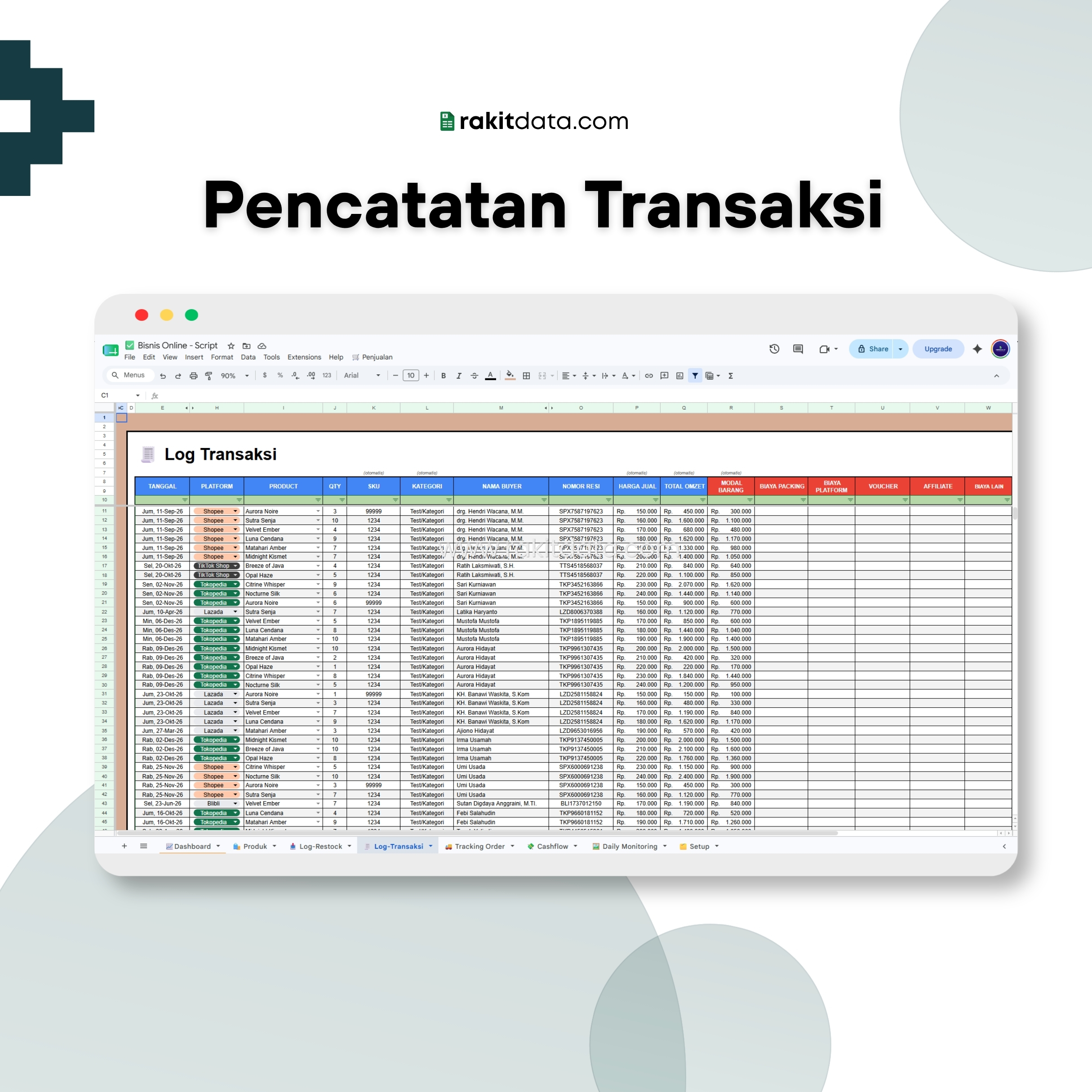 Pencatatan Transaksi