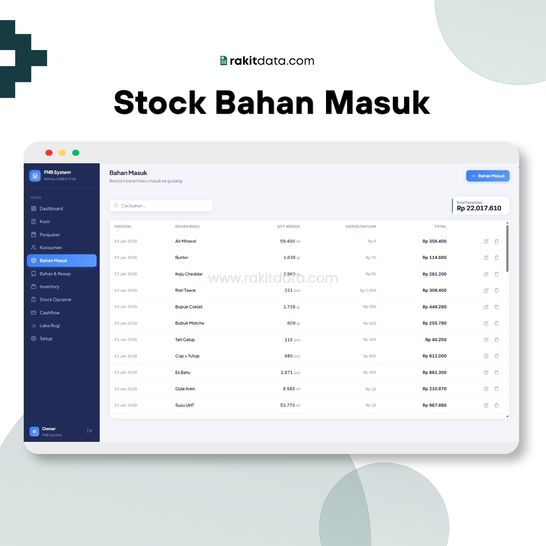 Bahan Masuk