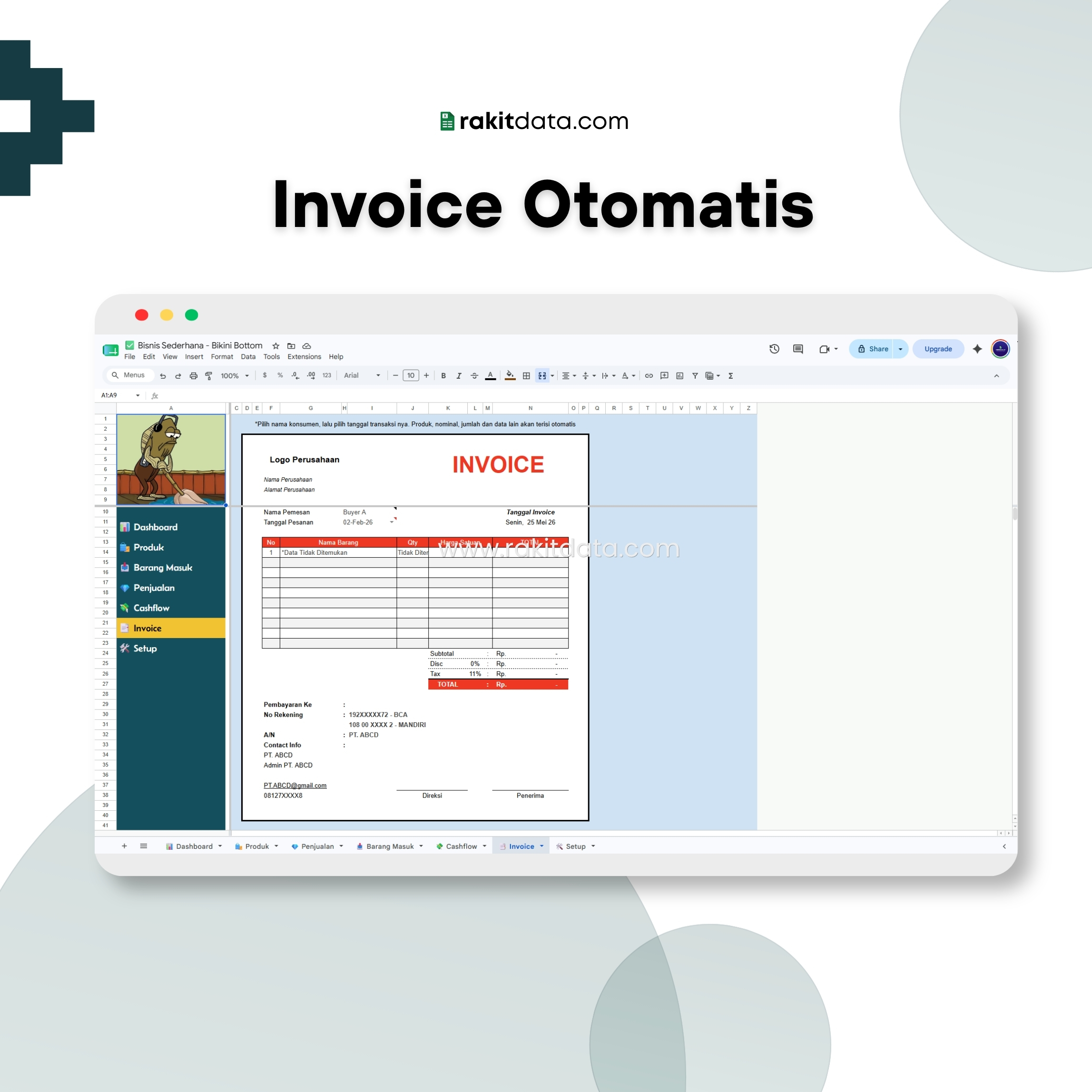 Invoice Otomatis Bikini Bottom