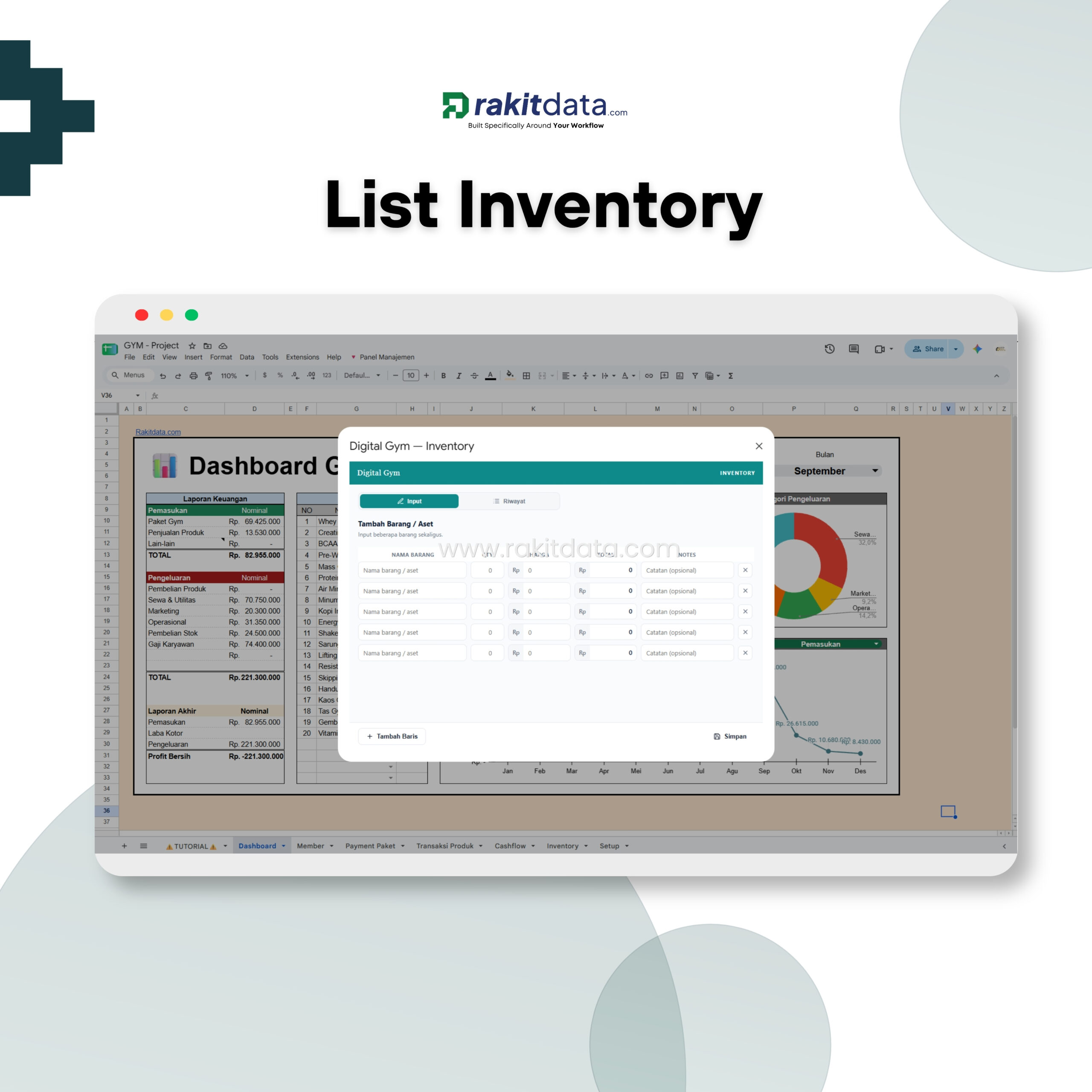 List Inventory — Panel