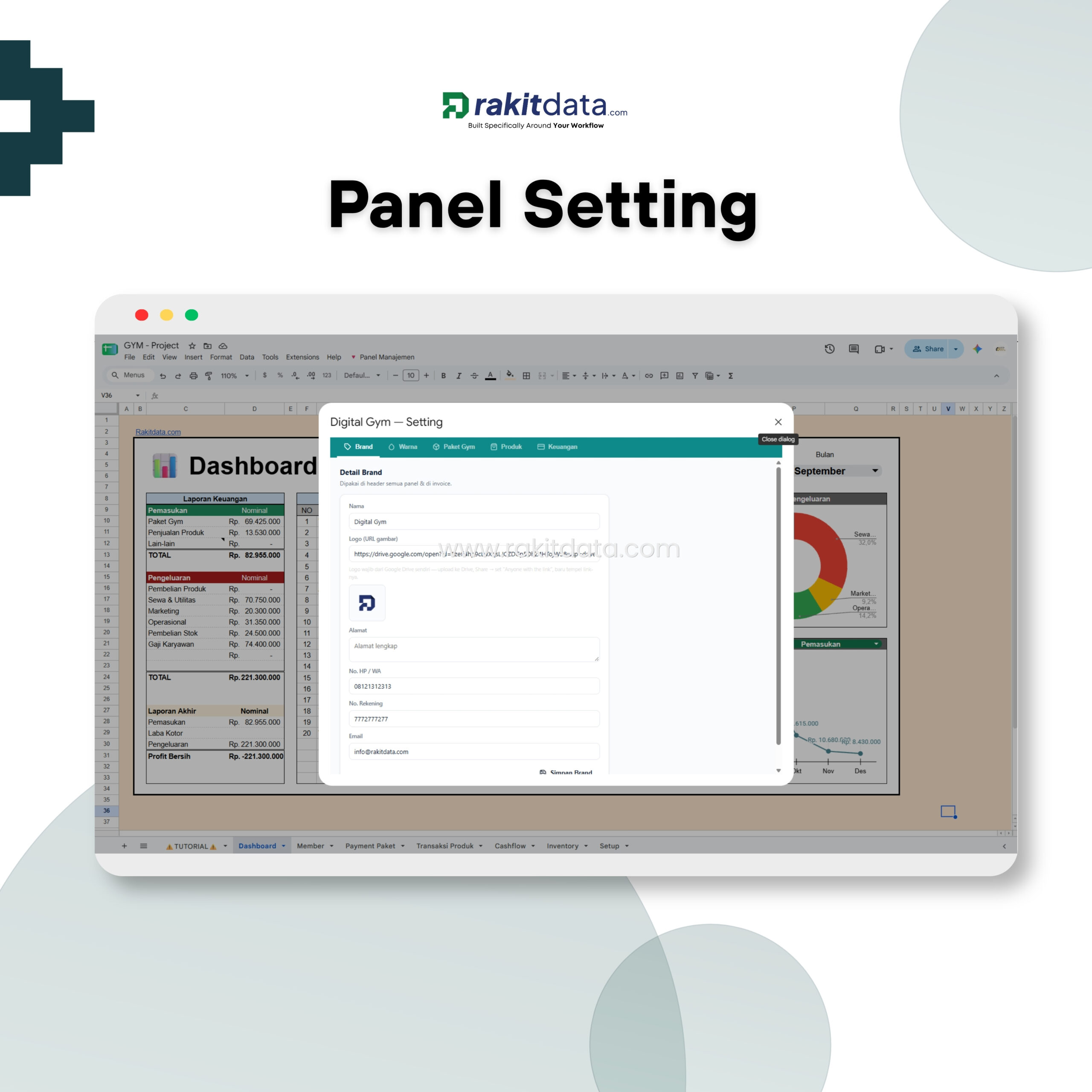 Setup Data — Panel